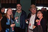 MFF Co-Founder Keith Brandman with filmmakers Maureen Gosling, left,  Will Farrell and Hyeyon Moon at the opening party.