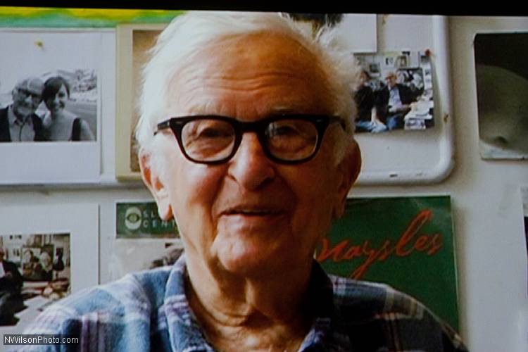 Albert Maysles appeared by video to announce the selection of Les Blank to receive the 2011 Albert Maysles Award for Excellence, the Mendocino Film Festival's highest honor.