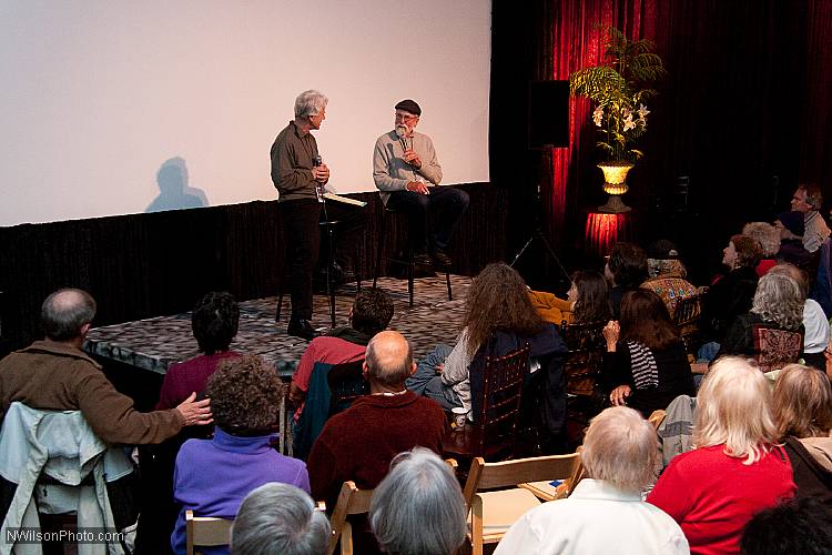 Les Blank interviewed by Bill Nichols after the showing of clips from his films.