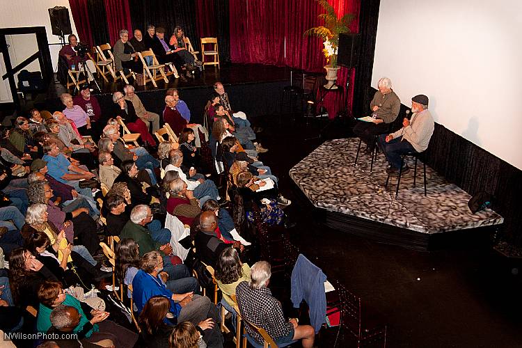 Les Blank interviewed by Bill Nichols after the showing of clips from his films.