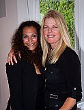 Shanti Balse, left, and Jennifer Linley Taylor, MFF's Event Coordinator and hostess of the filmmaker party.