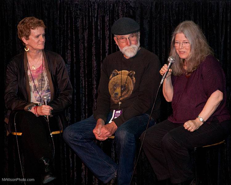 Zoe Elton, Les Blank and Maureen Gosling at Crown Hall.