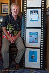 MFF Vice President for Marketing Bob Woelfel with a display panel he created