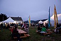 Intermission outside the big concert hall tent at Mendocino Music Festival 2010