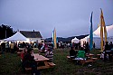 Intermission outside the big concert hall tent at Mendocino Music Festival 2010