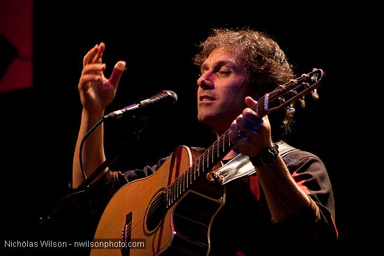 Singer and guitar wizard Peppino D'Agostino in concert at Mendocino Music Festival 2010