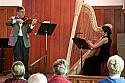 Roy Malan on violin and Anna Maria Mendietta at the harp