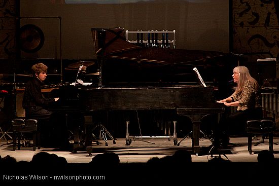 Susan Waterfall and Julian Waterfall Pollack perform John Adams' Hallelujah Junction