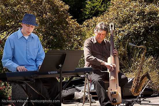 D'Augelli and Levin at the gardens.