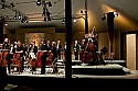 Festival orchestra members receive applause following Brahms' Symphony No. 4.