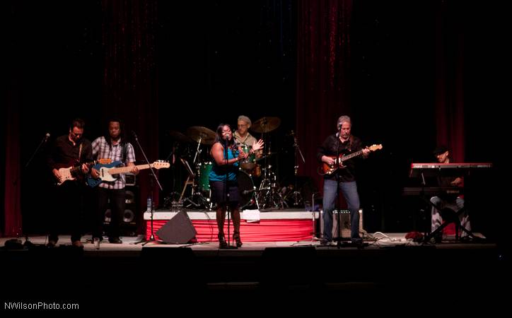 Blues singer Shamekia Copeland and band.