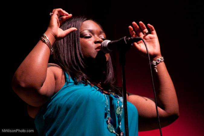 Blues singer Shamekia Copeland and band.