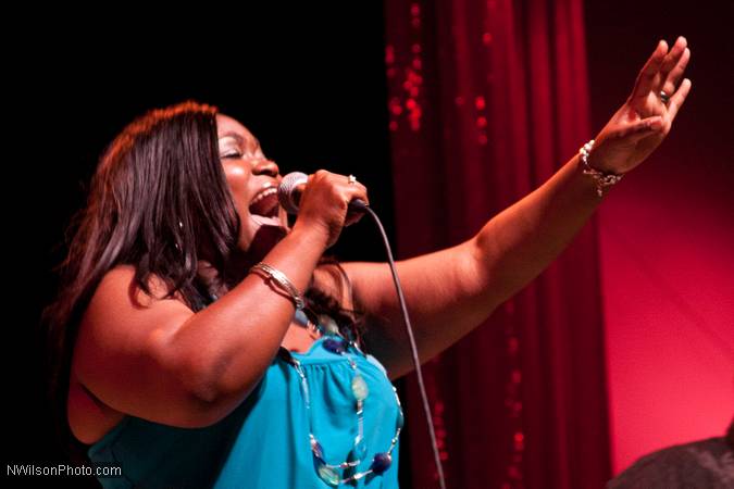 Blues singer Shamekia Copeland and band.