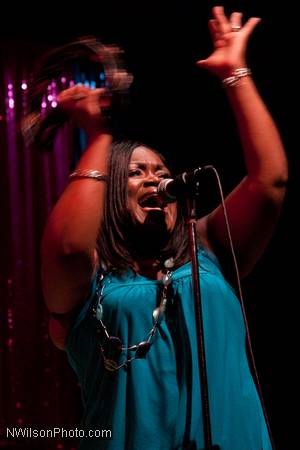 Blues singer Shamekia Copeland and band.