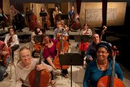 Mendocino Music Festival Orchestra in rehearsal for the final concert of the season.