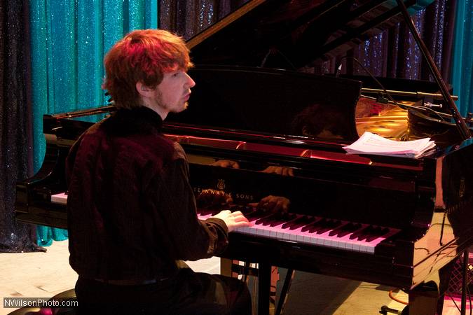 Sound check for Julian Pollack and his jazz sextet