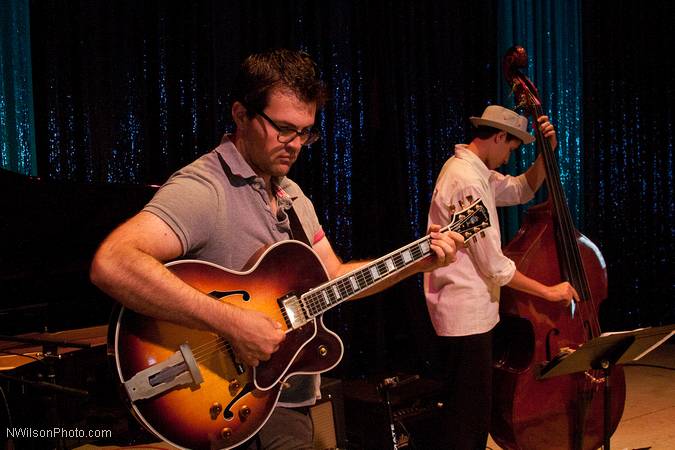 Sound check for Julian Pollack and his jazz sextet