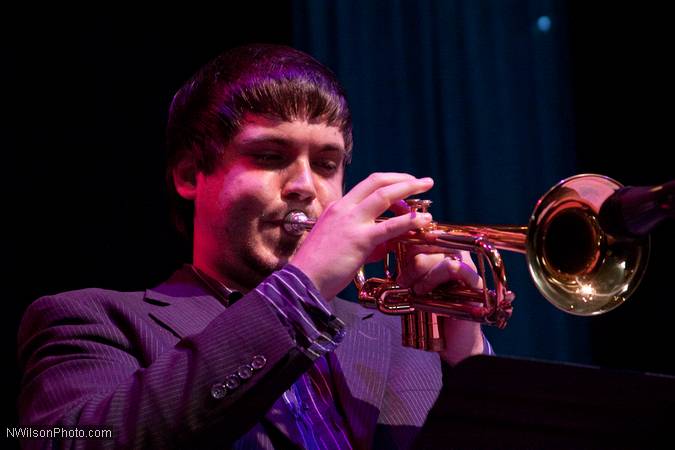 Billy Buss on trumpet with the Julian Pollack Sextet.