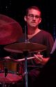 Steve Lyman on drums with the Julian Pollack Sextet.