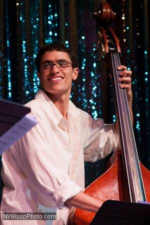 Noah Garabedian on bass with the Julian Pollack Sextet