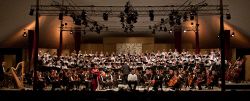 The Mendocino Music Festival Orchestra and Chorus perform Carl Orff's Carmina Burana in the closing concert.