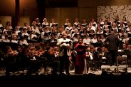 The Mendocino Music Festival Orchestra and Chorus in the final concert.