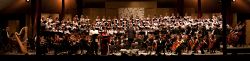 The Mendocino Music Festival Orchestra and Chorus in the final concert.