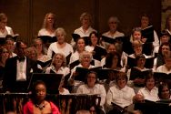 The Mendocino Music Festival Orchestra and Chorus in the final concert.