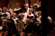 The Mendocino Music Festival Orchestra and Chorus in the final concert.