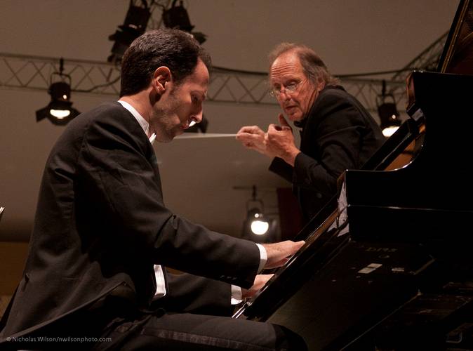 Spencer Myer performs the Gershwin Concerto in F Major for Piano and Orchestra as Maestro Allen Pollack conducts the orchestra.