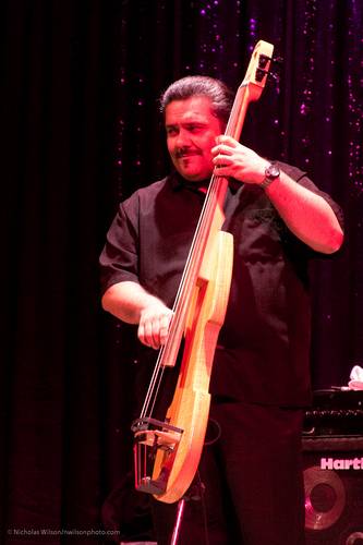 Rene Camacho on electric upright bass.