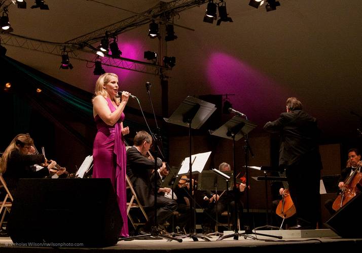 Mezzo soprano Lauren Post performs in the We Love You Lenny concert of the Mendocino Music Festival 2011