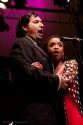 Tenor Pedro Rodelas and soprano Shawnette Sulker perform in the "We Love You, Lenny" concert.