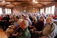 Preston Hall audience for Spencer Myer