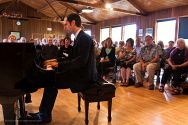 Pianist Spencer Myer performs an encore.