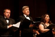 Tenor John Pickle, Bass Matthew Miksak and soprano Kathleen Moss.