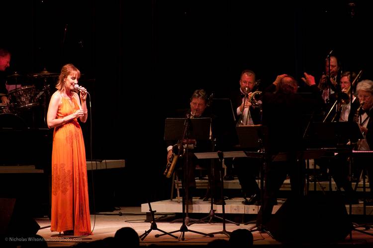 Featured vocalist Kathleen Grace with the MMF Jazz Big Band.