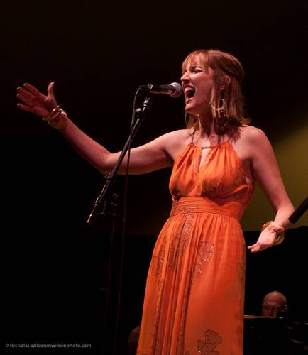 Featured vocalist Kathleen Grace with the MMF Jazz Big Band.