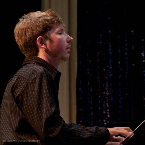 Jazz pianist and composer Julian Waterfall Pollack in performance at the Mendocino Music Festival 2011