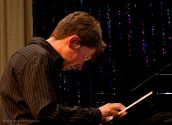 Jazz pianist and composer Julian Waterfall Pollack in performance at the Mendocino Music Festival 2011