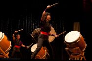 San Jose Taiko in performance at Mendocino Music Festival 2011