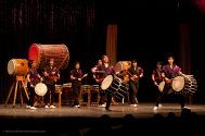 San Jose Taiko in performance at Mendocino Music Festival 2011