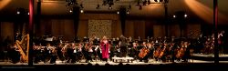 The MMF Orchestra in performance of Gorecki's "Symphony of Sorrowful Songs" (2nd movement) with Soprano Angela Eden Mosely as featured soloist.