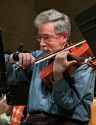 Don Ehrlich, Principal Viola, in rehearsal for the final concert.