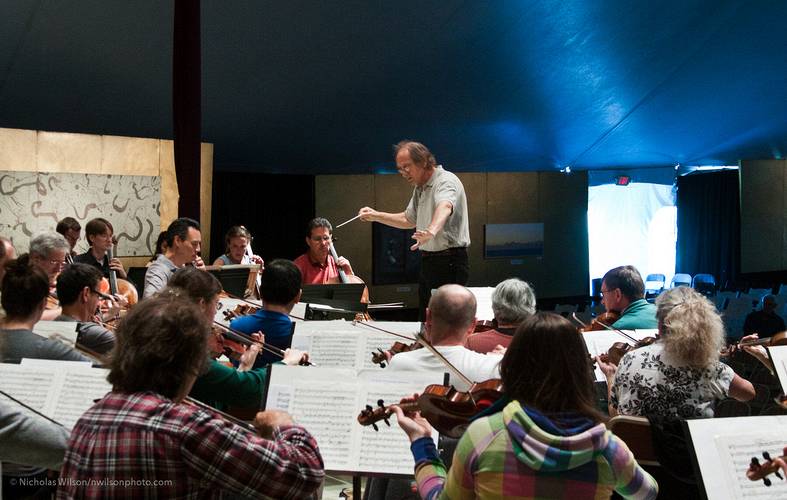 Rehearsal for the final concert.