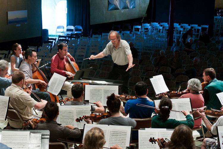 Rehearsal for the final concert.