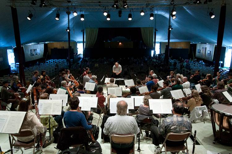 Rehearsal for the final concert.