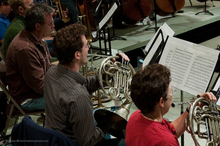 Rehearsal for the final concert.