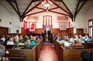 Village Chamer Concerts series: In The Mix a capella sextet in concert at Evergreen Methodist Church in Fort Bragg.