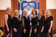 Village Chamer Concerts series: In The Mix a capella sextet in concert at Evergreen Methodist Church in Fort Bragg.